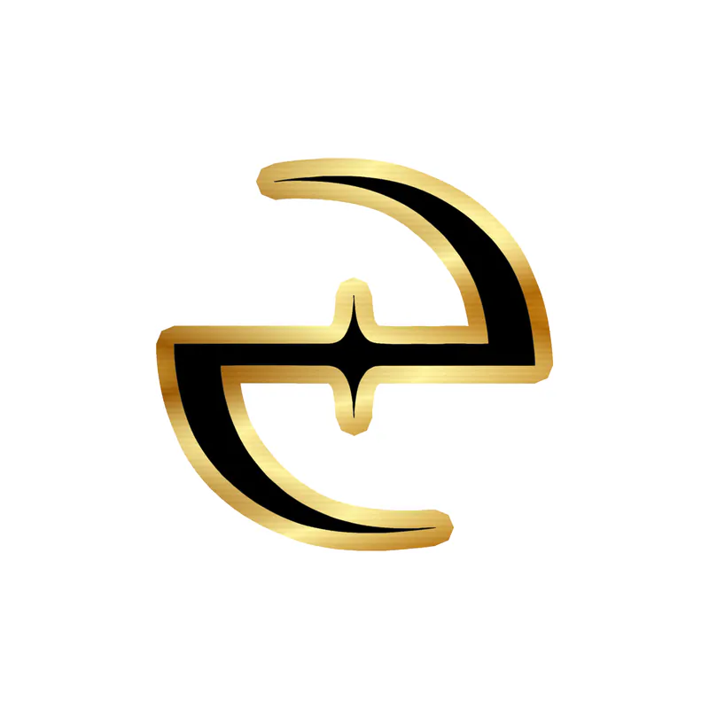 Evanescence - Logo - Gold Chrome Vinyl Sticker - Custom Size