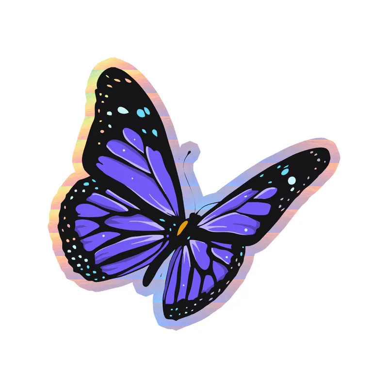 Butterfly - Holographic Vinyl Decal