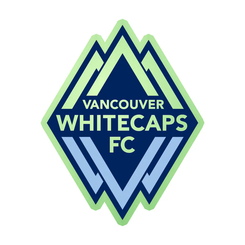 Vancouver Whitecaps FC - Logo - Glow in the Dark Vinyl Sticker - Custom Size