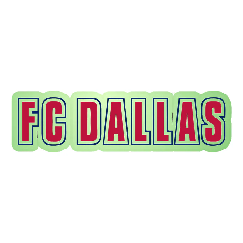 FC Dallas - Name - Glow in the Dark Vinyl Sticker - Custom Size