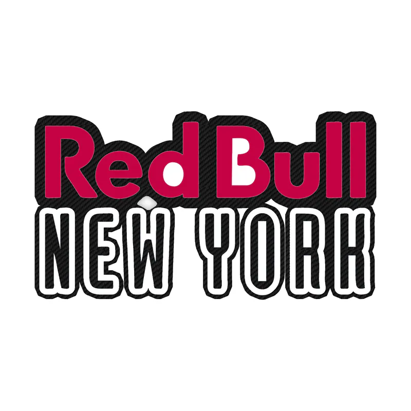 New York Red Bulls - Name - Carbon Fiber Vinyl Sticker - Custom Size