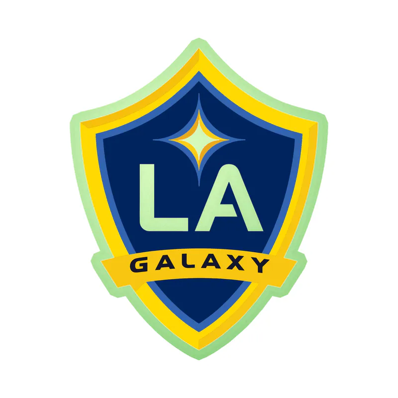 LA Galaxy- Logo - Glow in the Dark Vinyl Sticker - Custom Size