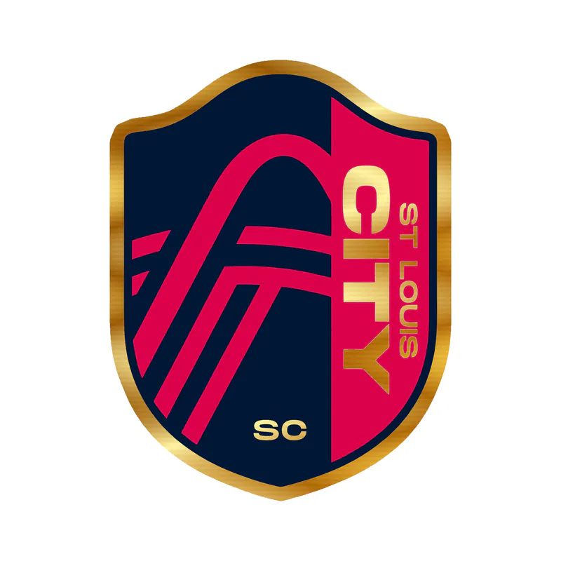 St. Louis City SC - Logo - Gold Chrome Vinyl Sticker - Custom Size