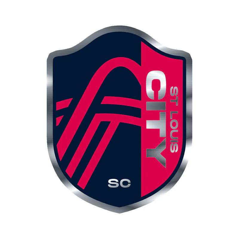 St. Louis City SC - Logo - Silver Chrome Vinyl Sticker - Custom Size
