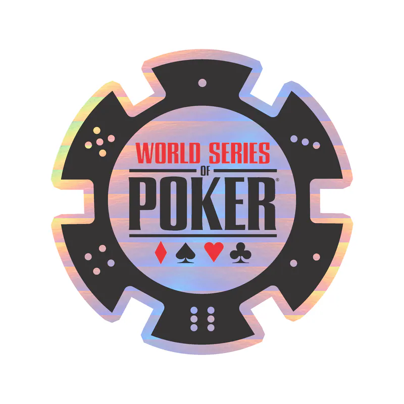 World Series Of Poker - Holographic Vinyl Sticker - Custom Size