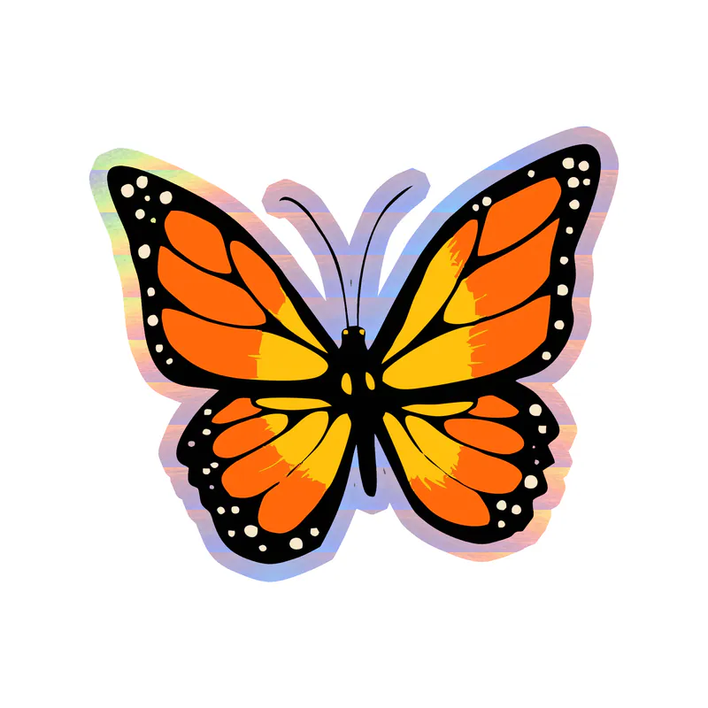 Butterfly - Holographic Vinyl Decal