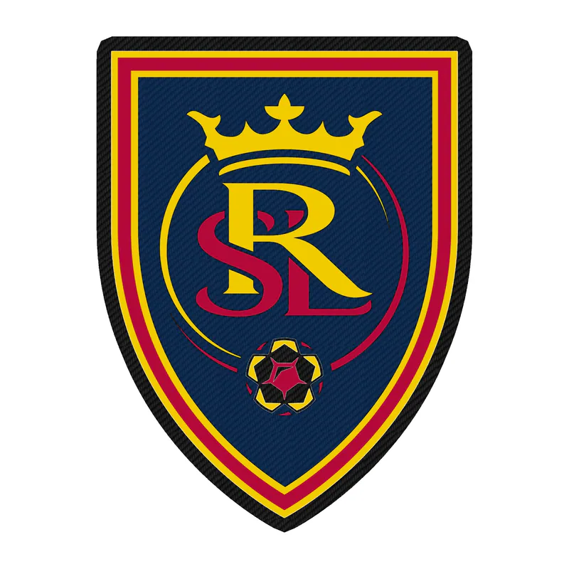 Real Salt Lake - Logo - Carbon Fiber Vinyl Sticker - Custom Size