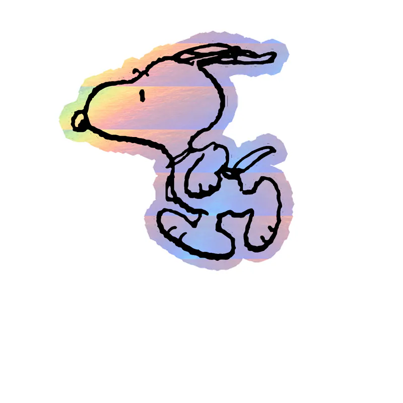 Snoopy Holographic Vinyl Decal