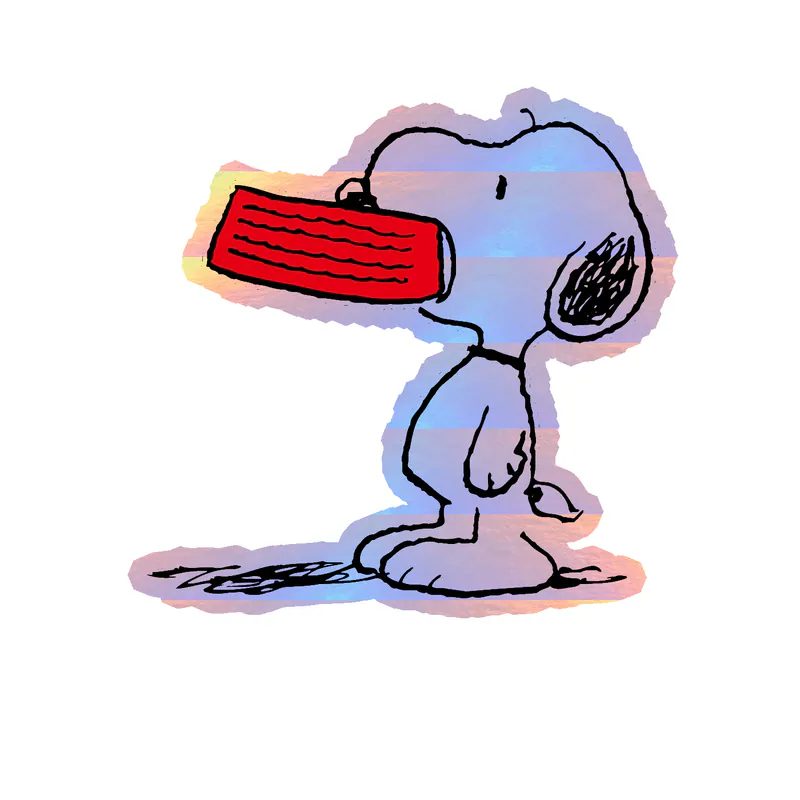 Snoopy Holographic Vinyl Decal