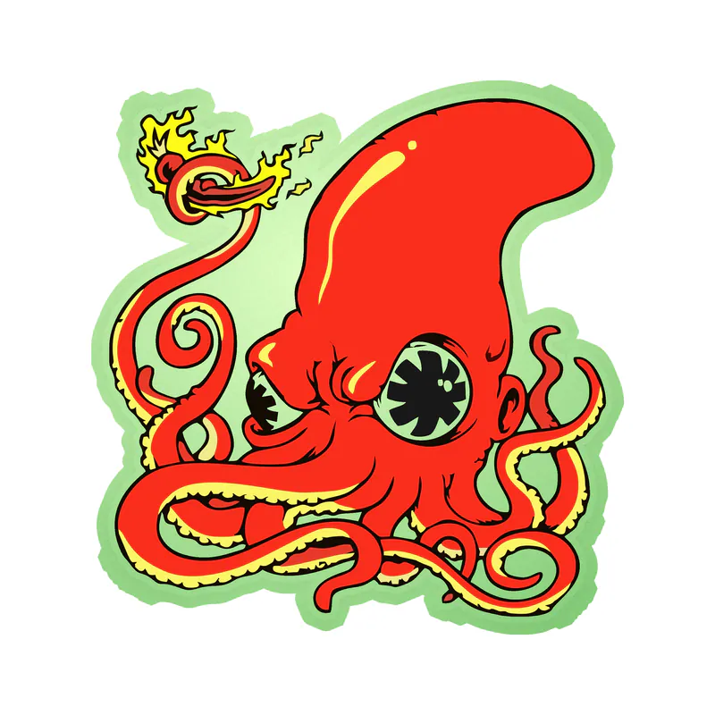Red Hot Chili Peppers Glow in the Dark Vinyl Decal - Custom Size