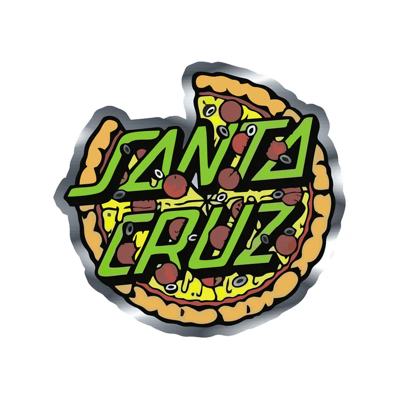 Teenage Mutant Ninja Turtles x Santa Cruz Silver Chrome Vinyl Decal