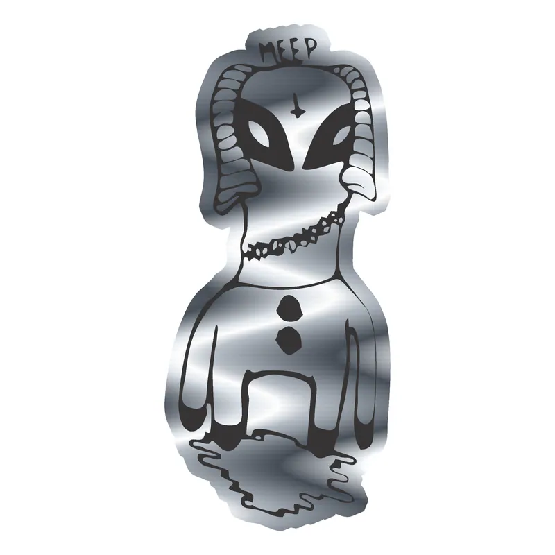 Lil Peep Silver Chrome Vinyl Decal - Custom Size