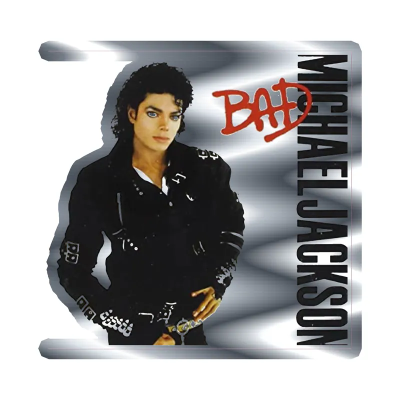Michael Jackson Silver Chrome Vinyl Decal - Custom Size