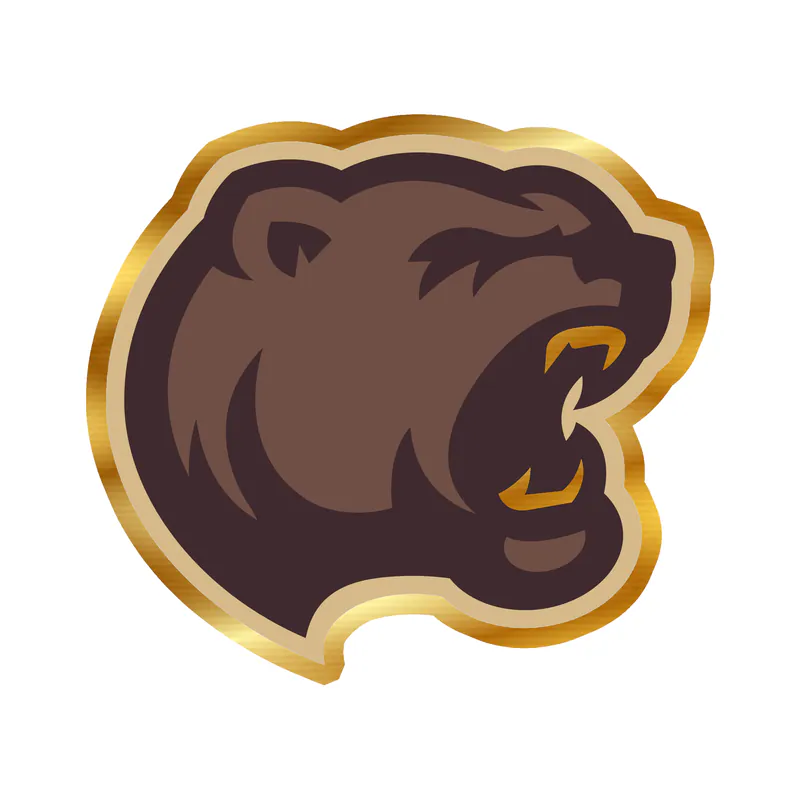 Hershey Bears - Image 3 - Gold Chrome Vinyl Decal - Custom Size