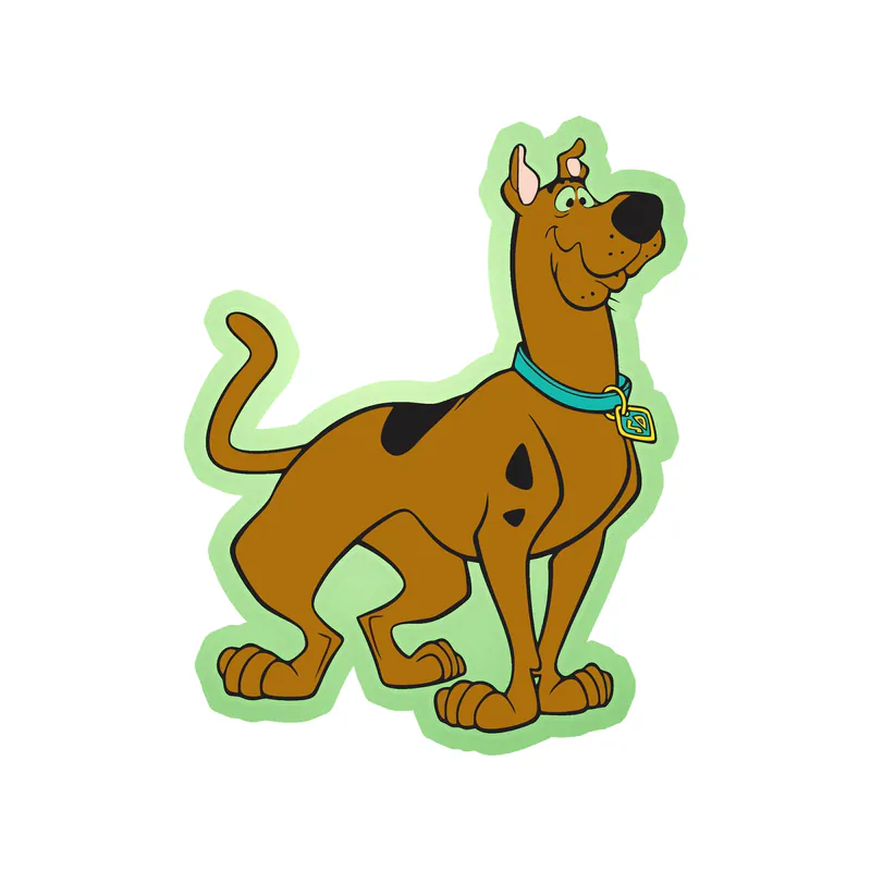 Scooby Doo - Glow in the Dark Vinyl Sticker - Custom Size