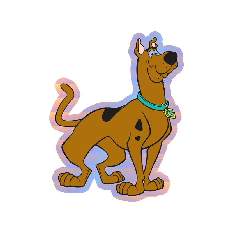 Scooby Doo - Holographic Vinyl Sticker - Custom Size