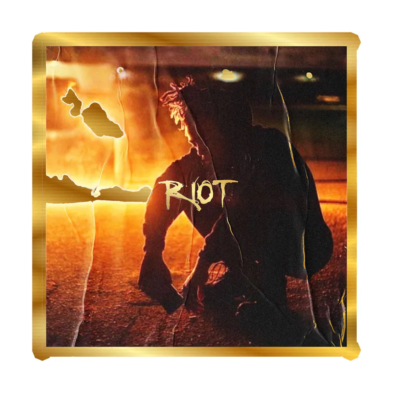 xxxtentacion - Album Cover - Gold Chrome Vinyl Decal - Custom Size