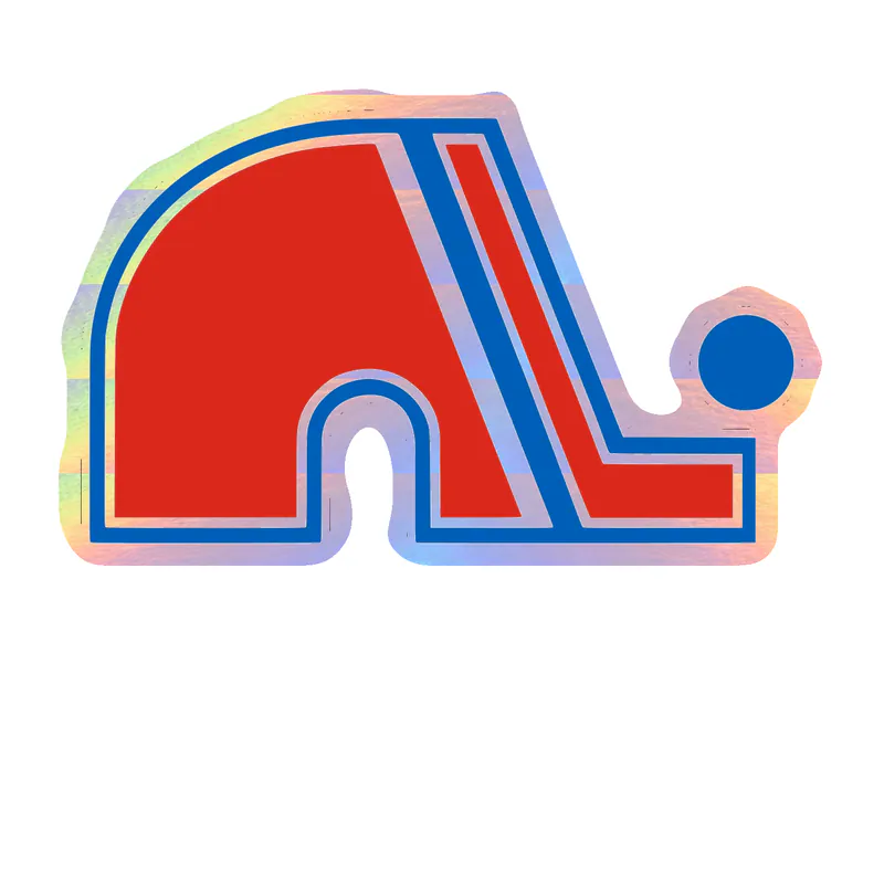 Quebec Nordiques - Elephant - Holographic Vinyl Sticker - Custom Size