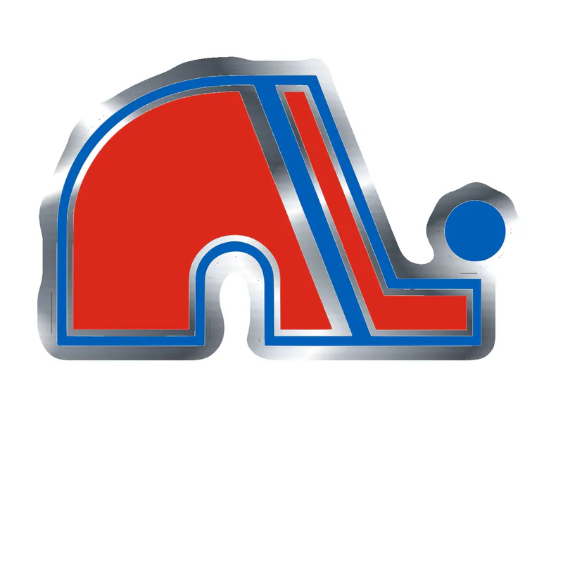 Quebec Nordiques - Elephant - Silver Chrome Vinyl Sticker - Custom Size