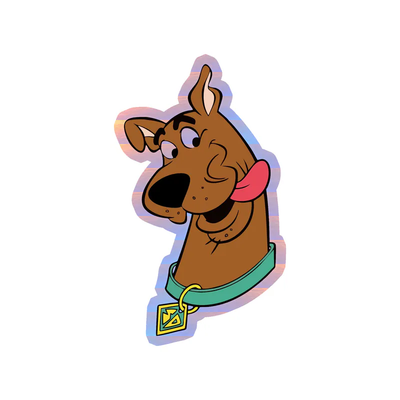 Scooby Doo - Holographic Vinyl Sticker - Custom Size