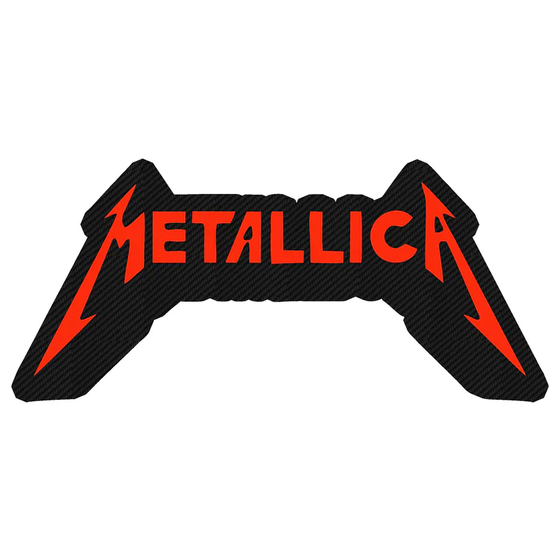 Metallica Carbon Fiber Vinyl Decal - Custom Size