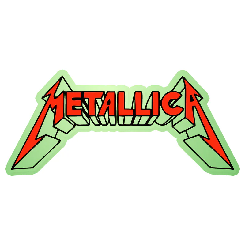 Metallica Glow in the Dark Vinyl Decal - Custom Size