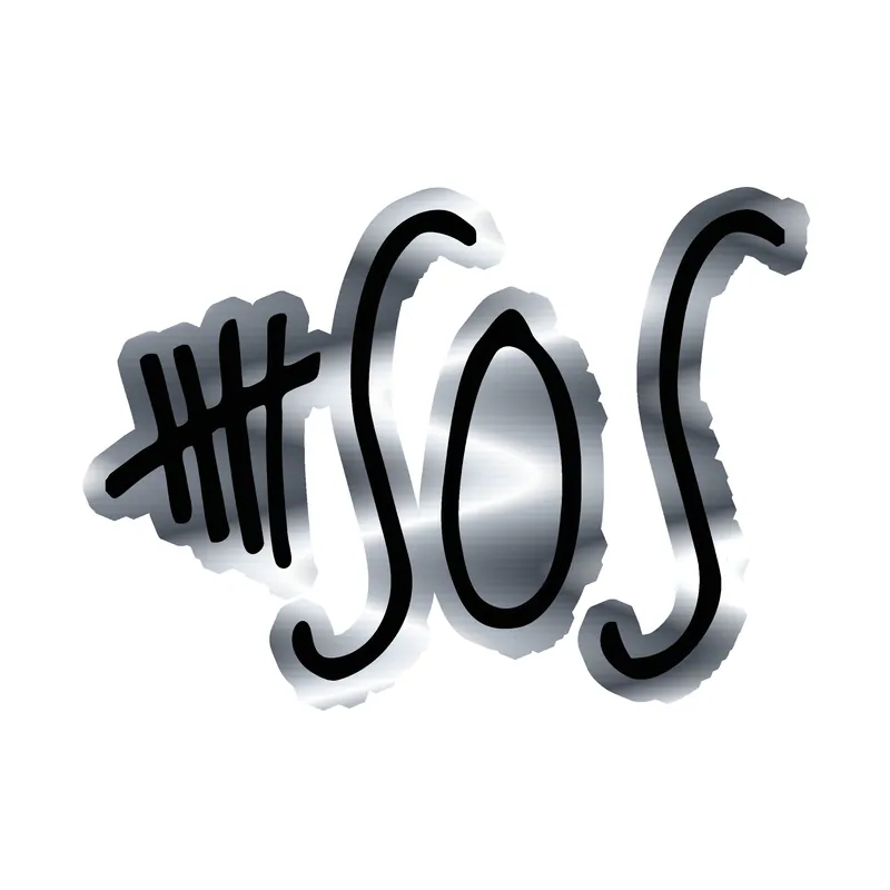 5 Seconds Of Summer Silver Chrome Vinyl Decal - Custom Size