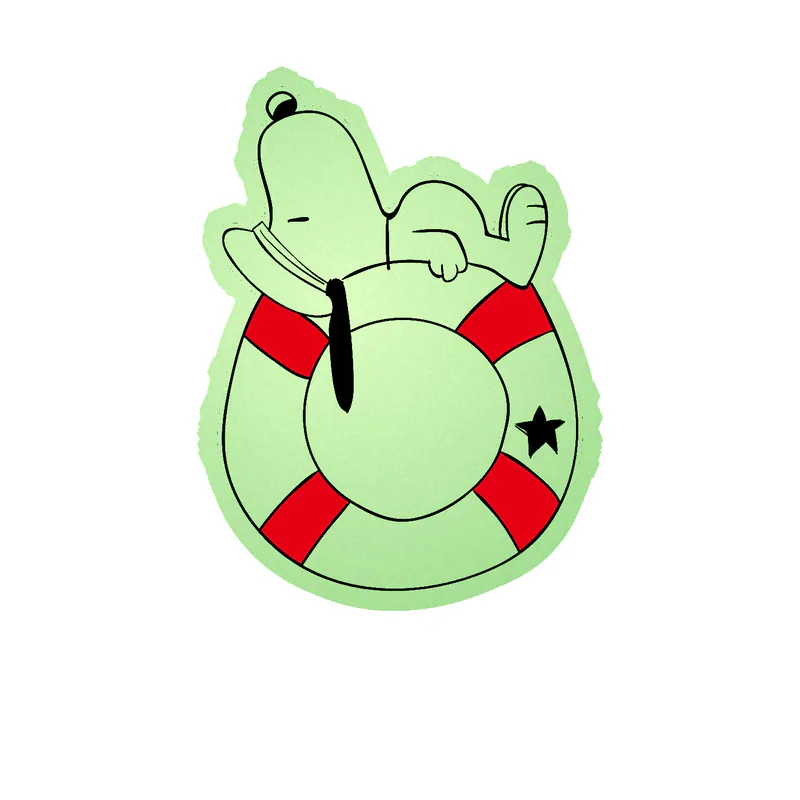 Snoopy Glow in the Dark Vinyl Decal