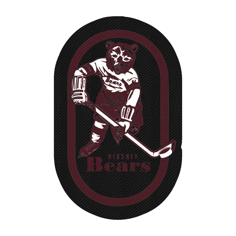 Hershey Bears - Image 2 - Carbon Fiber Vinyl Decal - Custom Size