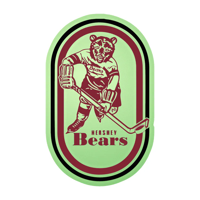Hershey Bears - Image 2 - Glow in the Dark Vinyl Decal - Custom Size