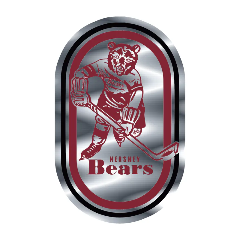 Hershey Bears - Image 2 - Silver Chrome Vinyl Decal - Custom Size