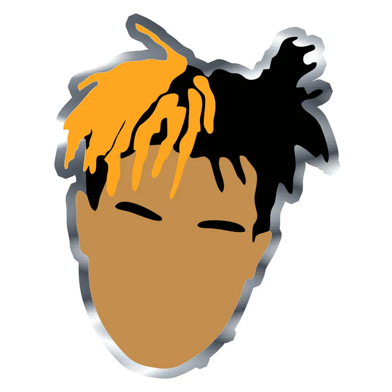xxxtentacion Silver Chrome Vinyl Decal - Custom Size