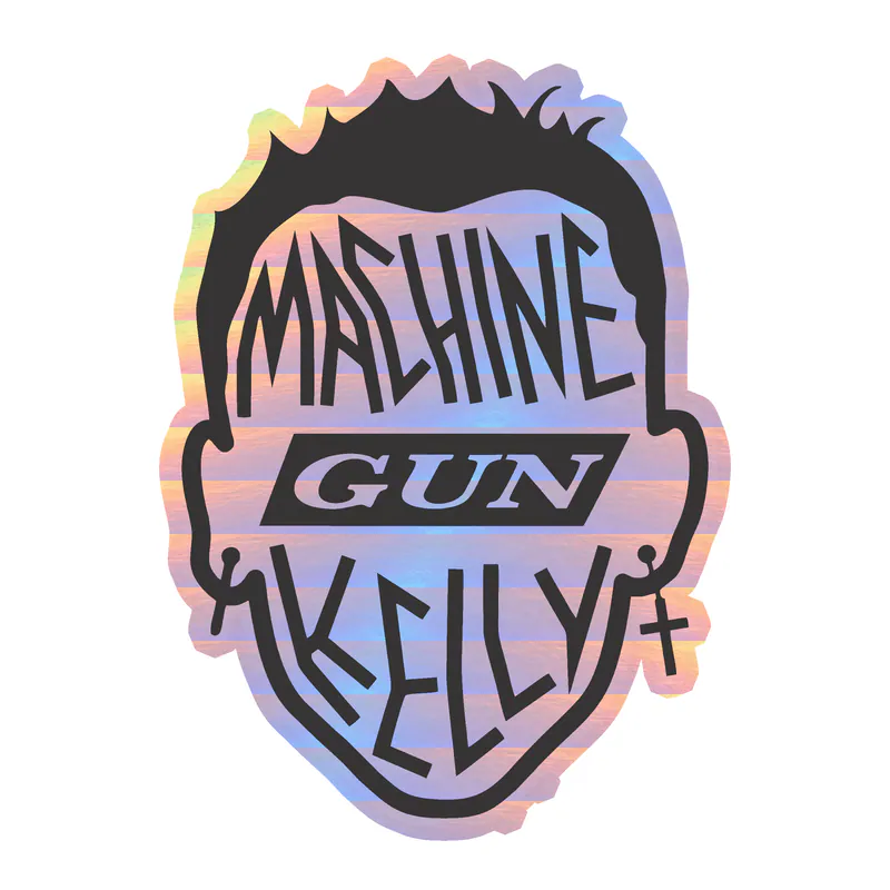 Machine Gun Kelly Holographic Vinyl Decal - Custom Size