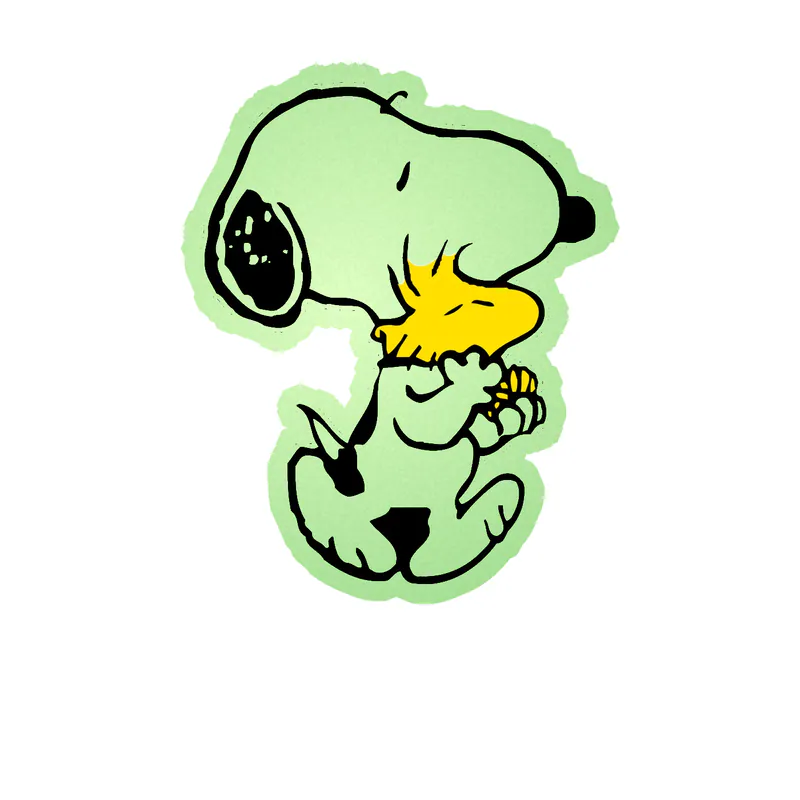 Snoopy Glow in the Dark Vinyl Decal