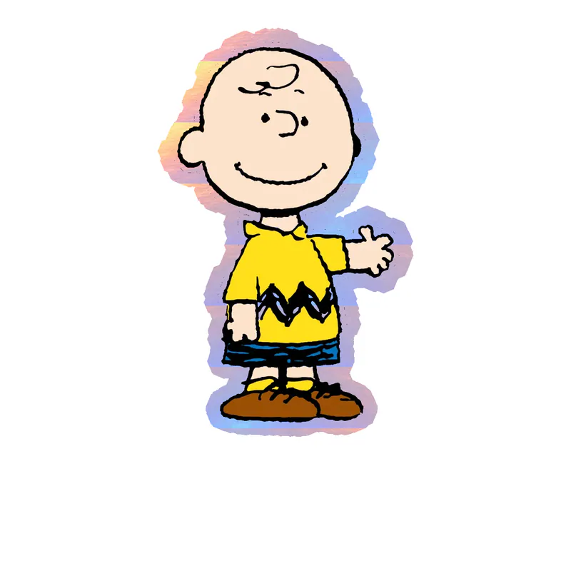 Snoopy - Charlie Brown Holographic Vinyl Decal