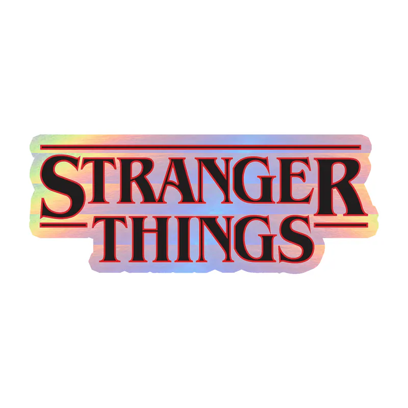 Stranger Things Holographic Vinyl Decal