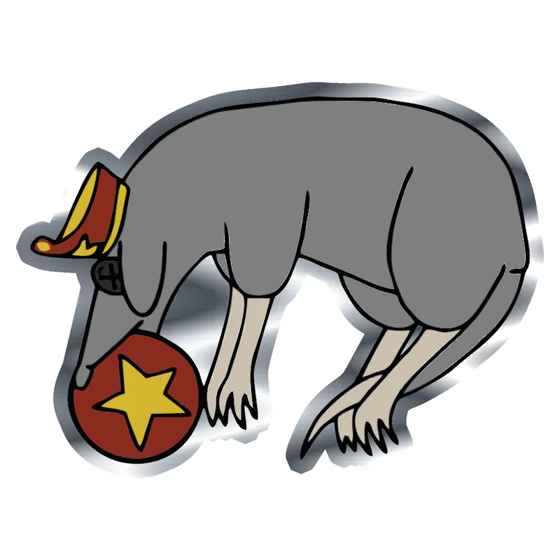 Coraline - Rat - Silver Chrome Vinyl Sticker - Custom Size