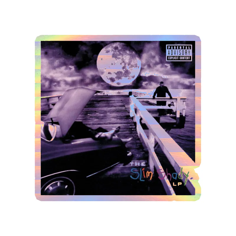 Eminem - The Slim Shady LP Album Cover - Holographic Vinyl Sticker - Custom Size