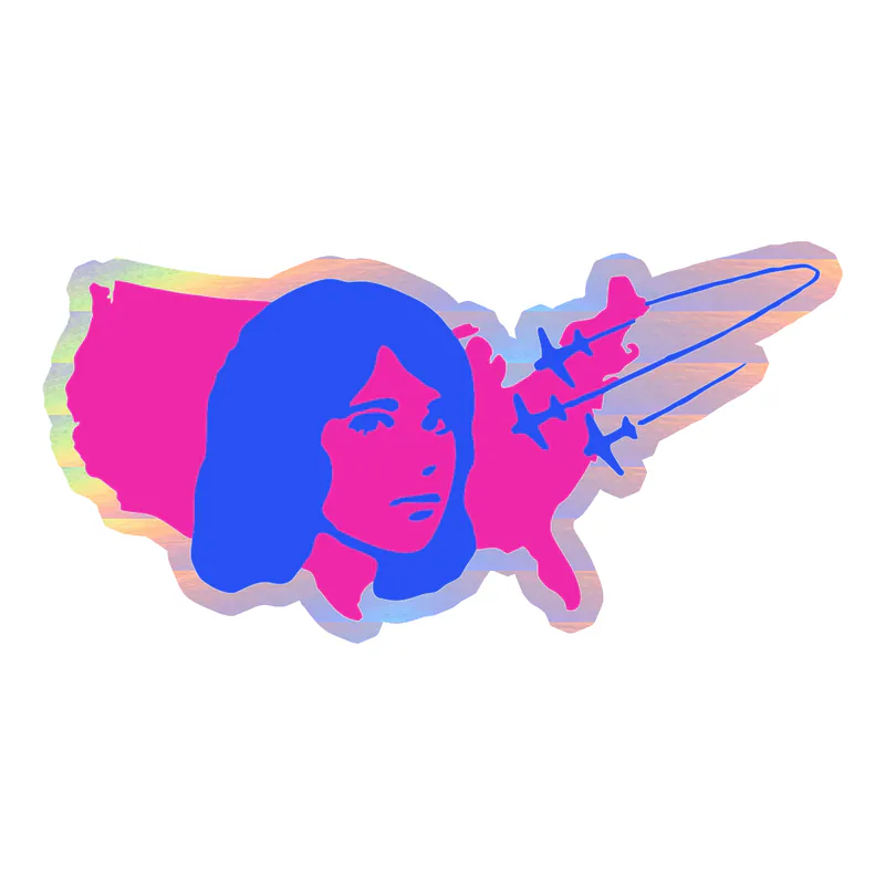 Tv Girl - U.S. Tour 3 - Holographic Vinyl Sticker - Custom Size