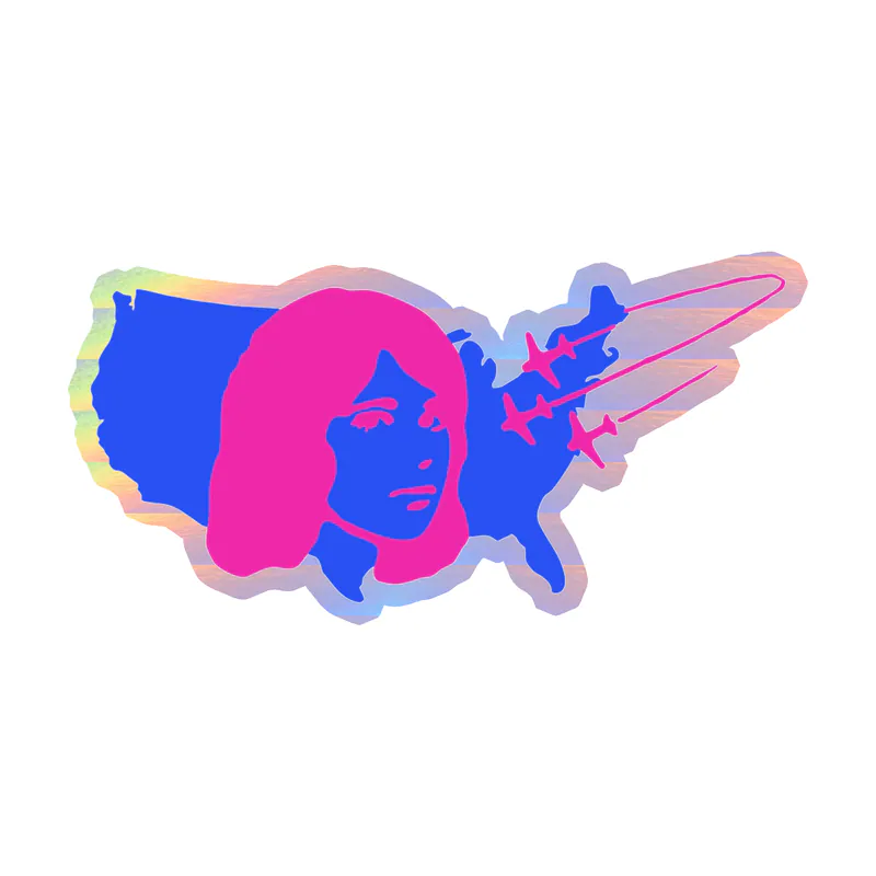 Tv Girl - U.S. Tour 4 - Holographic Vinyl Sticker - Custom Size