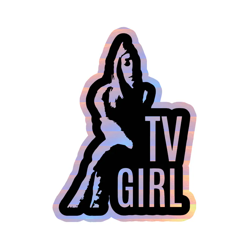 Tv Girl - The Night In Question - Holographic Vinyl Sticker - Custom Size