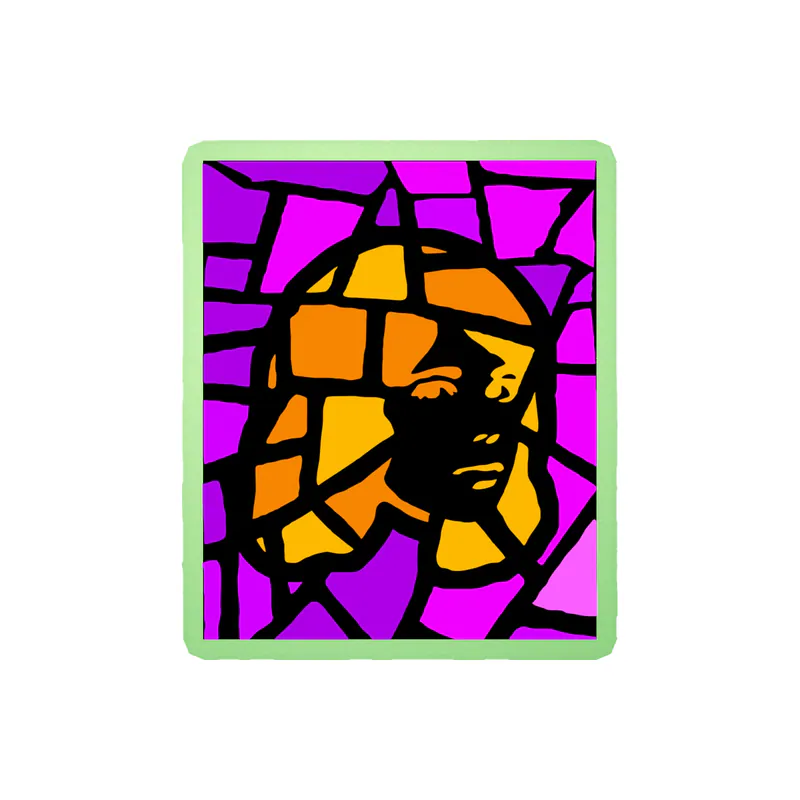 Tv Girl - Mosaic - Glow in the Dark Vinyl Sticker - Custom Size