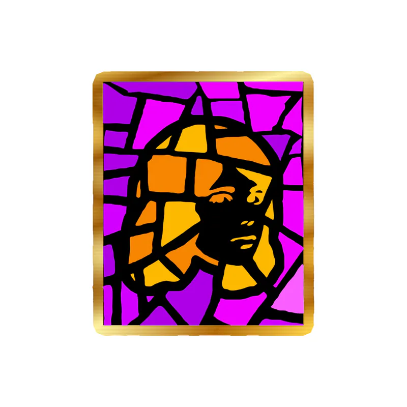 Tv Girl - Mosaic - Gold Chrome Vinyl Sticker - Custom Size