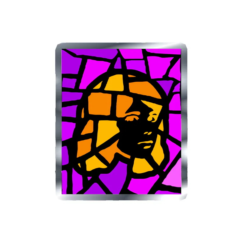 Tv Girl - Mosaic - Silver Chrome Vinyl Sticker - Custom Size