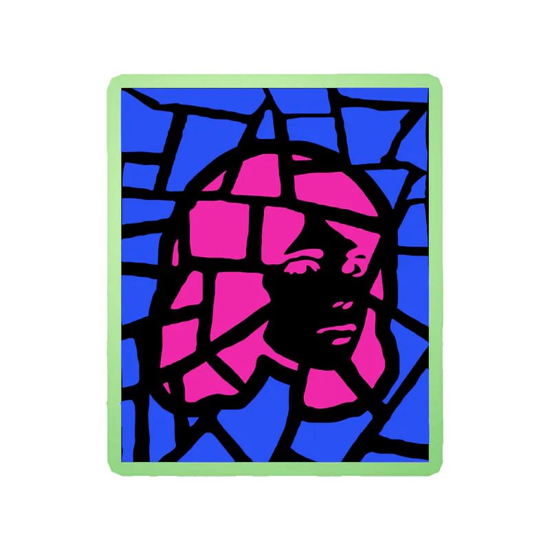 Tv Girl - Mosaic 2 - Glow in the Dark Vinyl Sticker - Custom Size