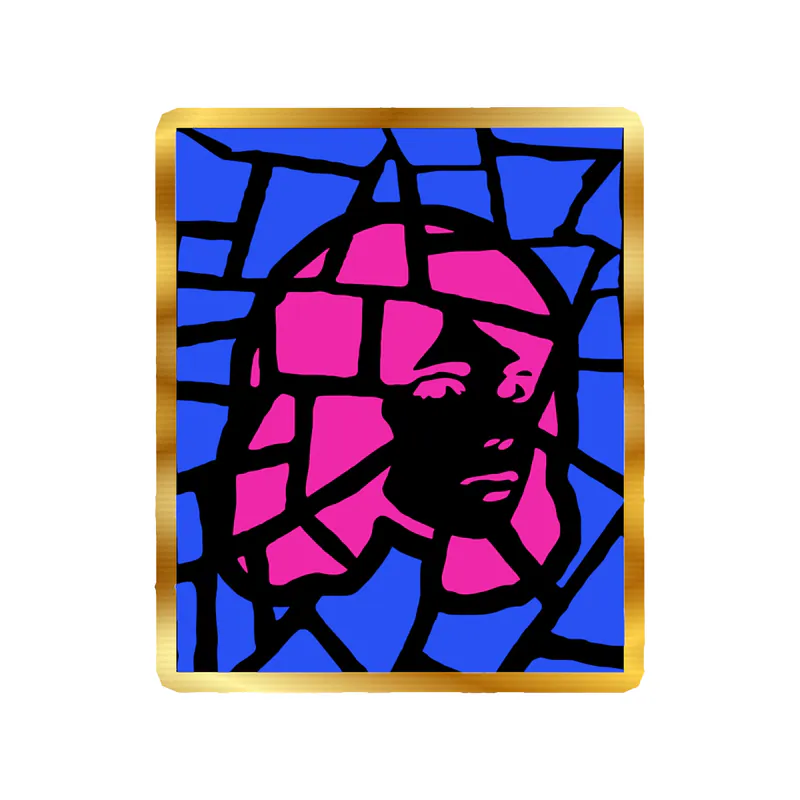 Tv Girl - Mosaic 2 - Gold Chrome Vinyl Sticker - Custom Size