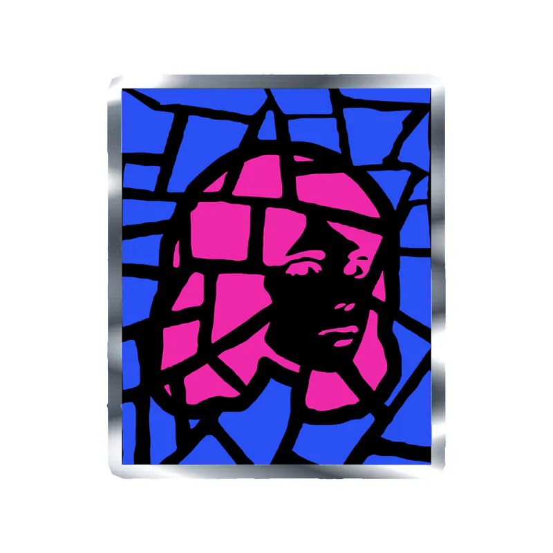 Tv Girl - Mosaic 2 - Silver Chrome Vinyl Sticker - Custom Size