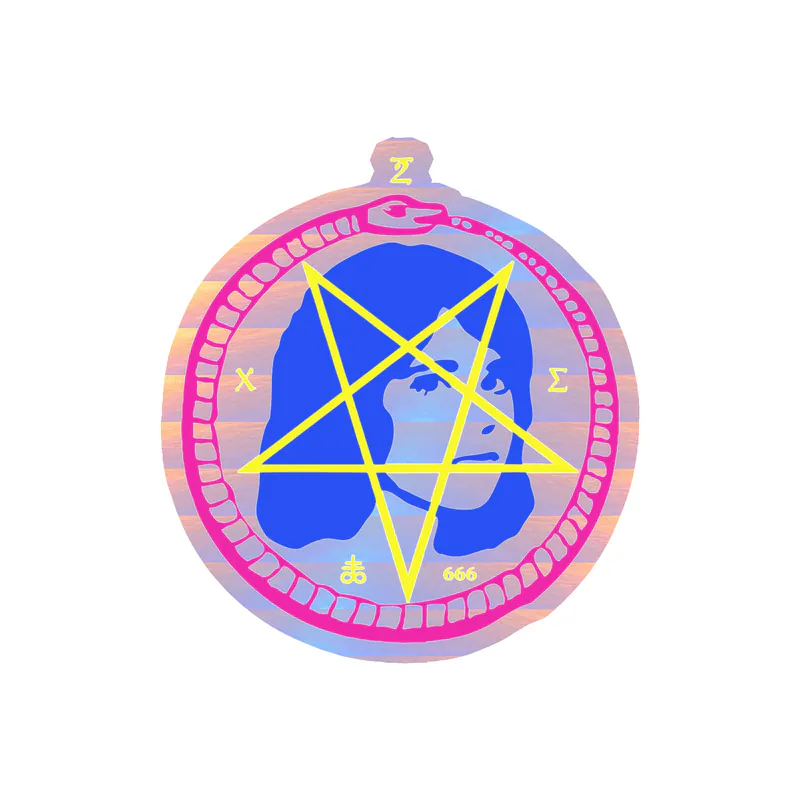 Tv Girl - Satan Girl - Holographic Vinyl Sticker - Custom Size