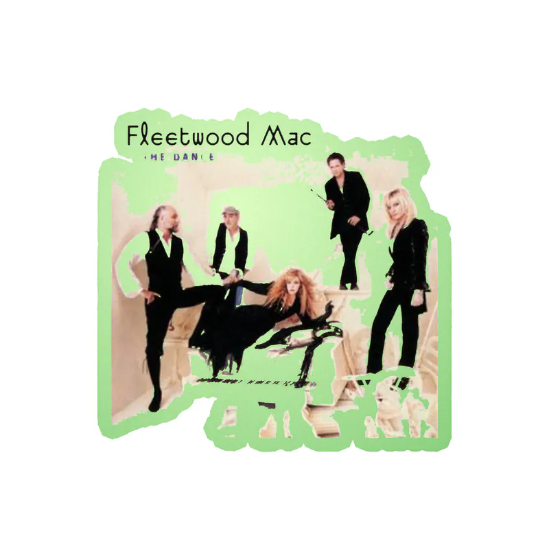 Fleetwood Mac - The Dance Album Cover - Glow in the Dark Vinyl Sticker - Custom Size