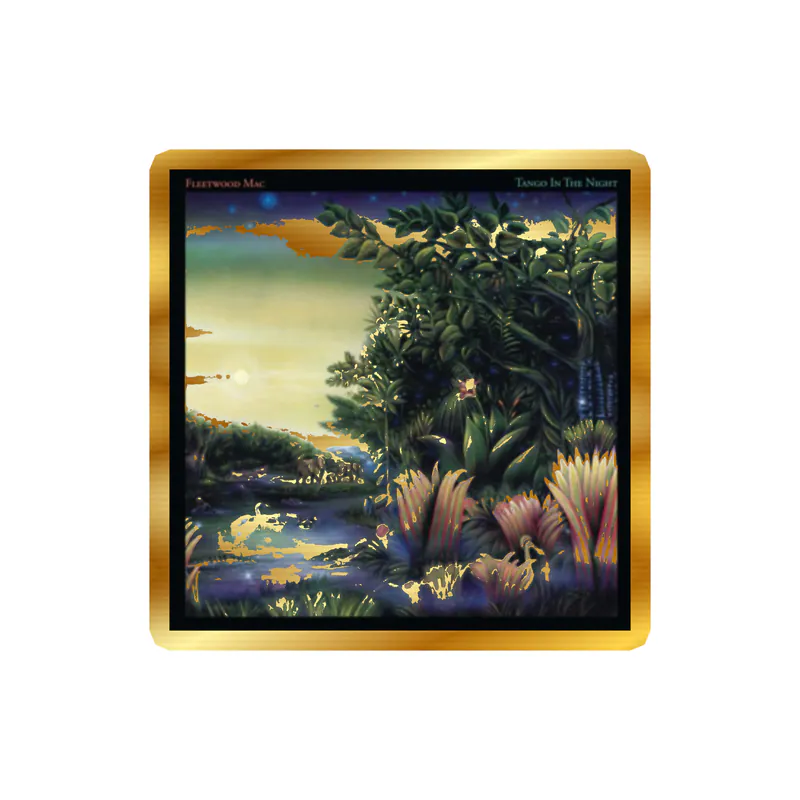 Fleetwood Mac - Tango In The Night Album Cover - Gold Chrome Vinyl Sticker - Custom Size